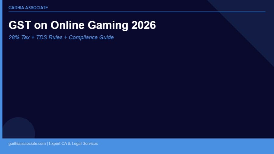 GST on Online Gaming in India 2026: 28% Tax Rate, TDS Rules and Full Compliance Guide